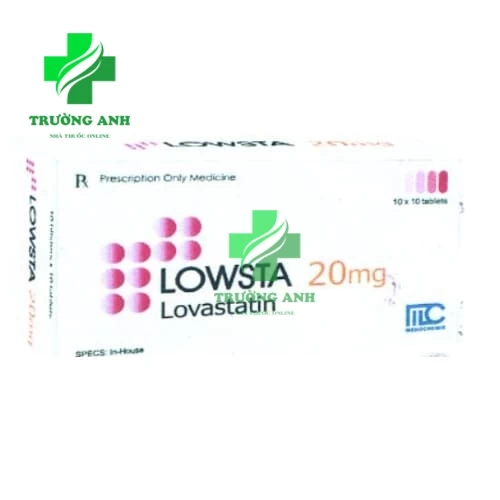 Lowsta 20mg Medochemie - Điều trị tăng cholesterol máu hiệu quả
